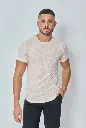 T-shirt à motif baroque Beige