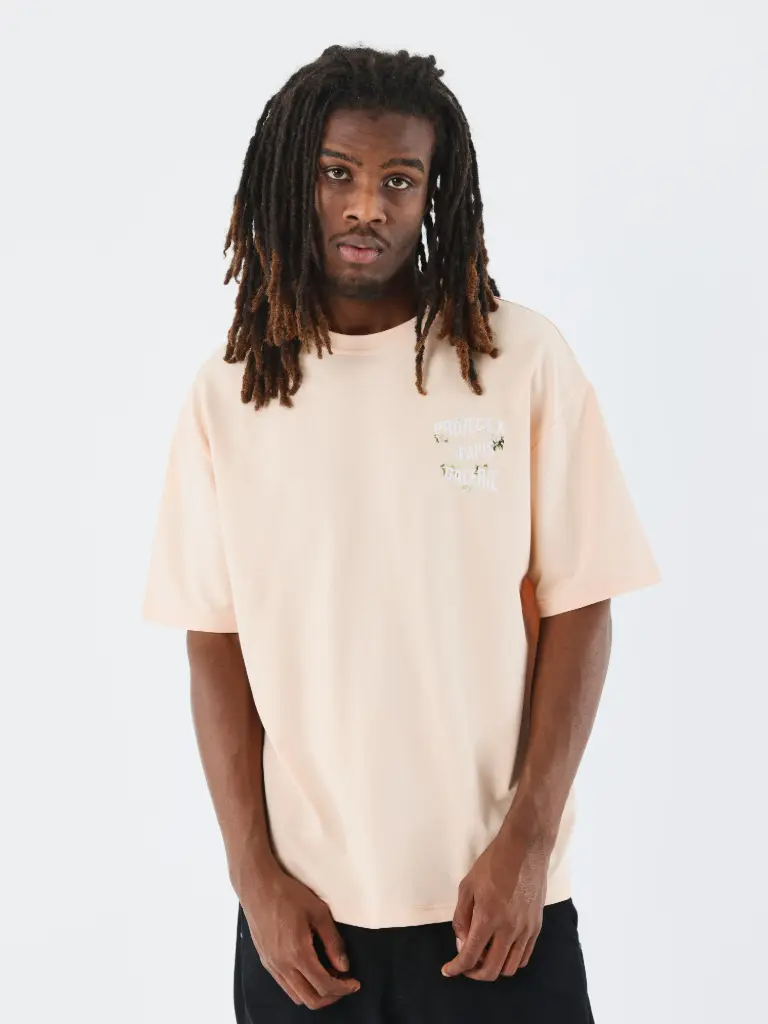 T-shirt large Floral PROJECT X GALERIE - Bleu