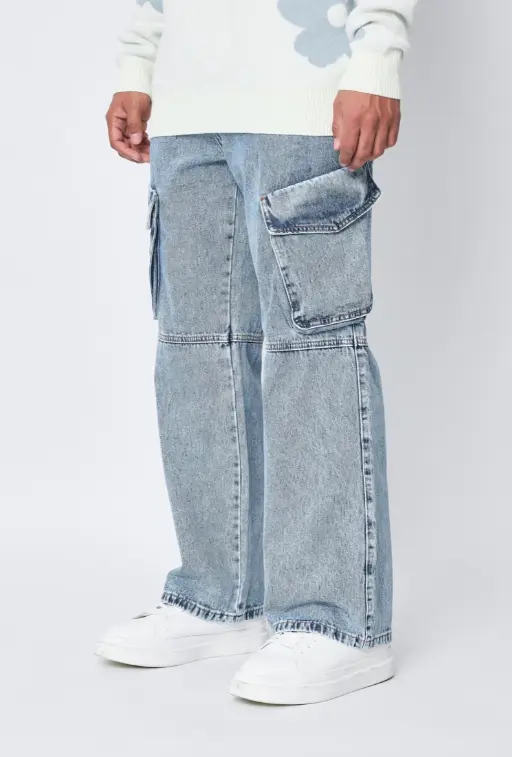 Jean cargo Ample