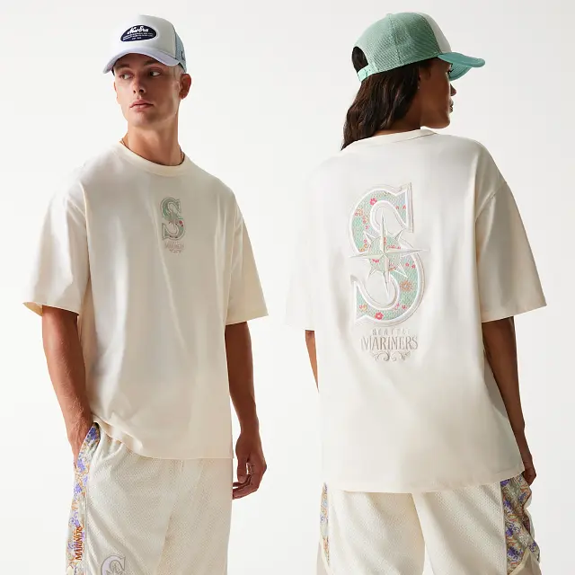 T-shirt Oversize Seattle Mariners MLB Infill Blanc