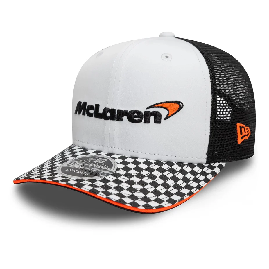 Casquette 9FIFTY Original Fit Snapback McLaren Racing Checkered Visor Blanc