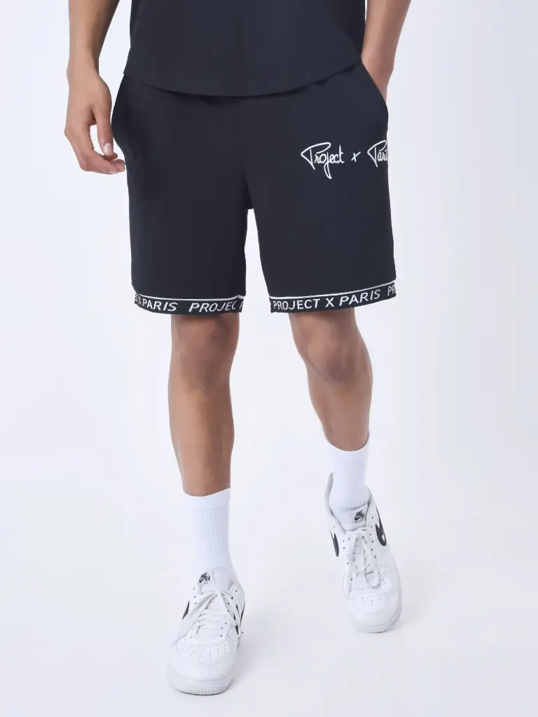 Short a bandes élastiques Noir - BK