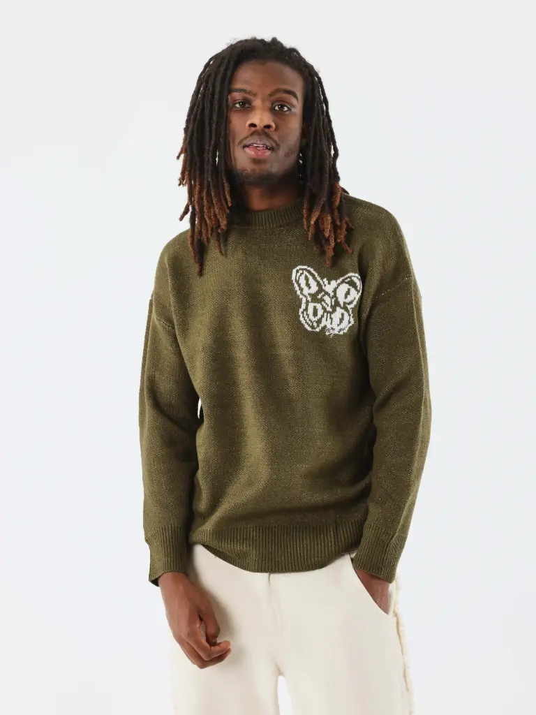 Pull Papillon (Vert Olive)