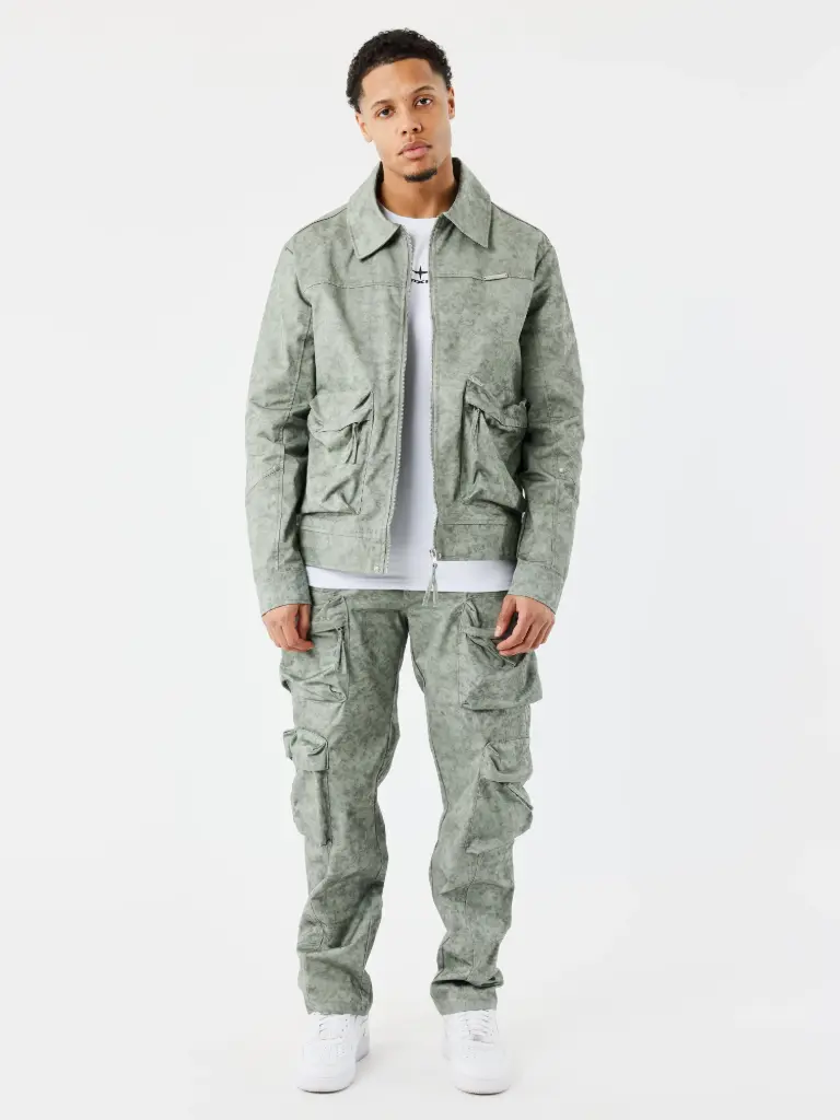 Cargo workwear multi-poches Olive