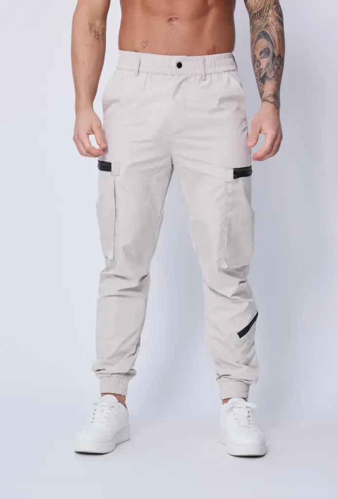 Pantalon cargo tendance Beige