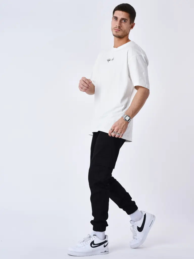 PANTALON CARGO UNI Noir