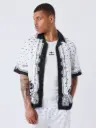Chemise fluide western Blanc - W