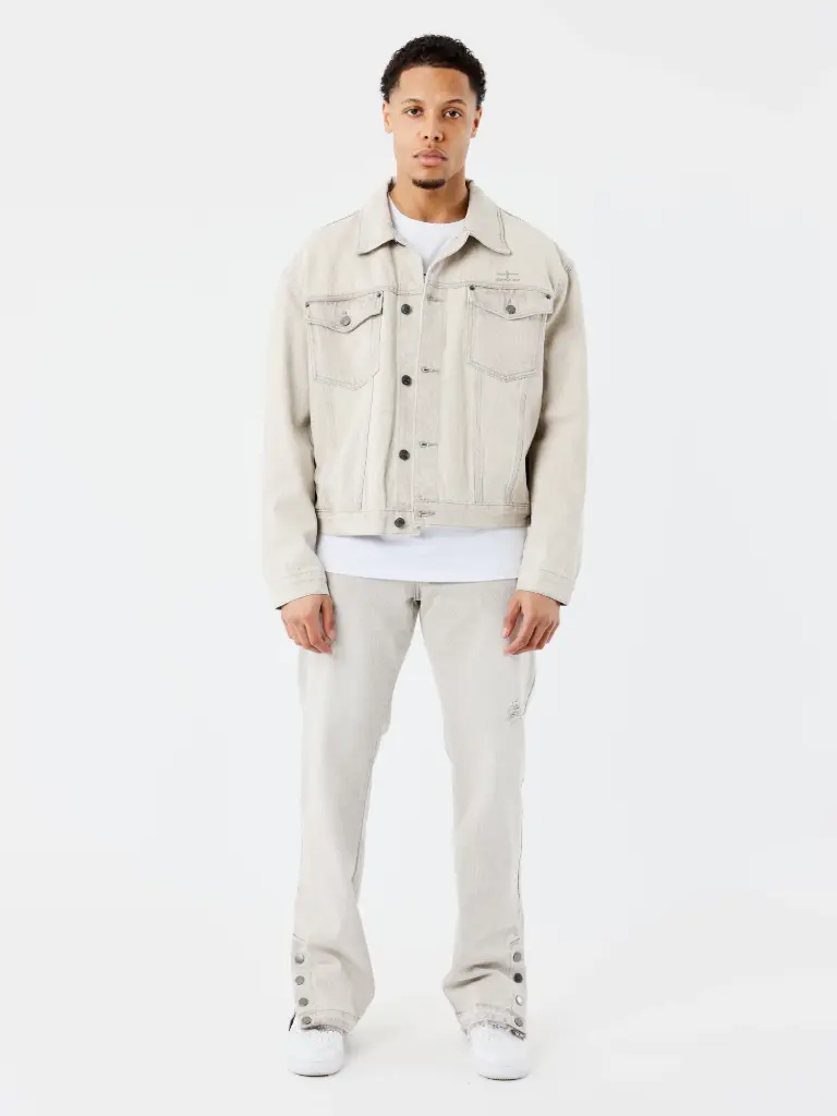 Jean large Gris Clair