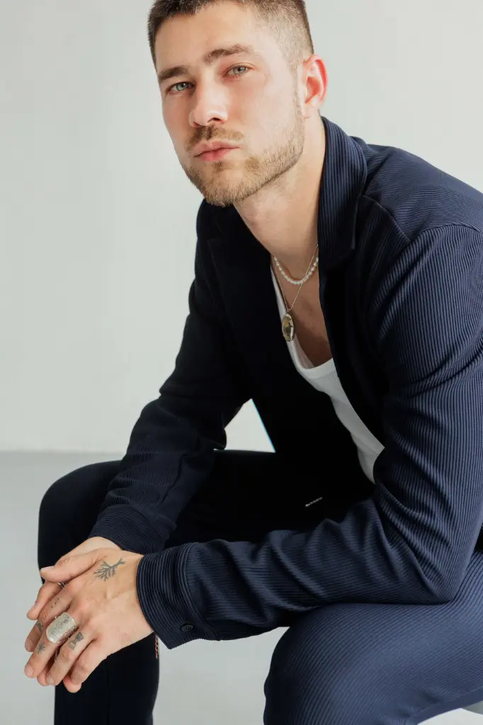 Veste plissé Navy (S)