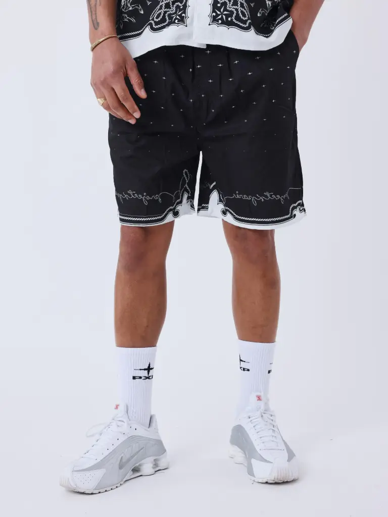 Short fluide western Noir - BK