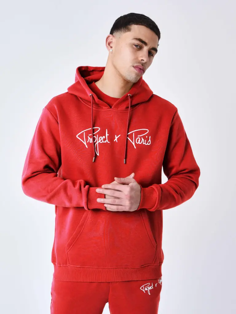 Sweat à Capuche Essentials Rouge - RDW
