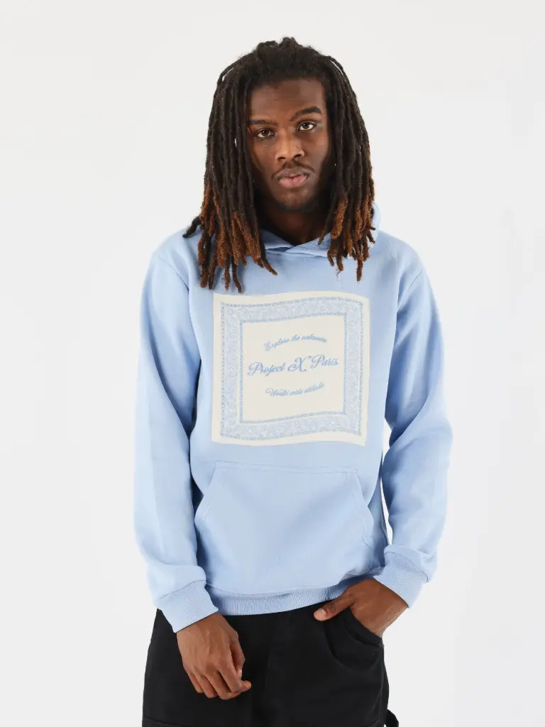 Sweat à Capuche Bandana Bleu