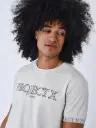 T-shirt broderie Contour Greige