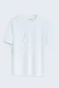 T-Shirt Uni avec Zip Blanc