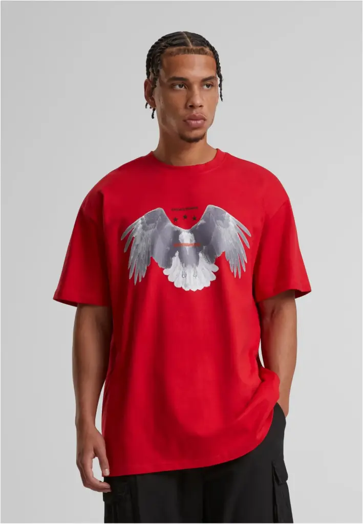 Sick Eagle Heavy Oversize Tee Rouge