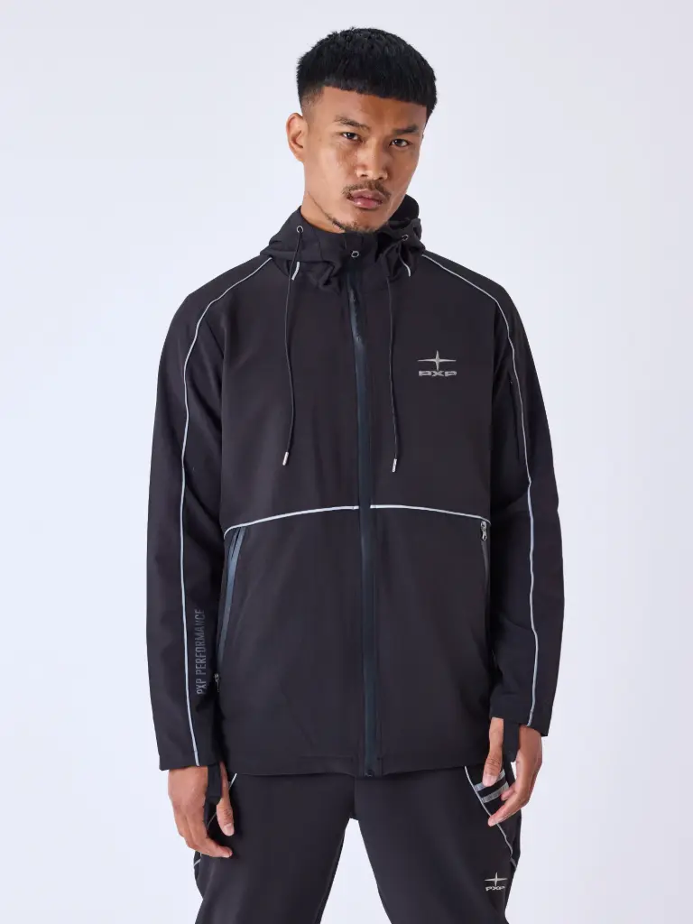 [2533156_BK_S] COUPE-VENT A DETAILS REFLECHISSANTS NOIR - BK (S)