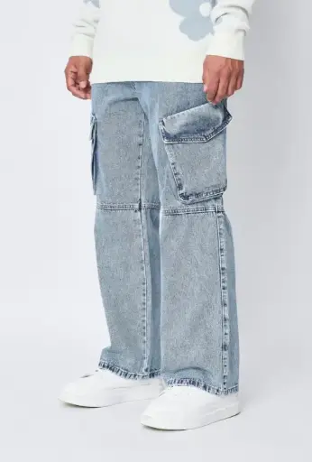 Jean cargo Ample