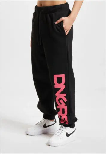 Dangerous DNGRS Basic Sweatpants Trust Noir/Rose