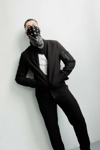 Pantalon plissé droit