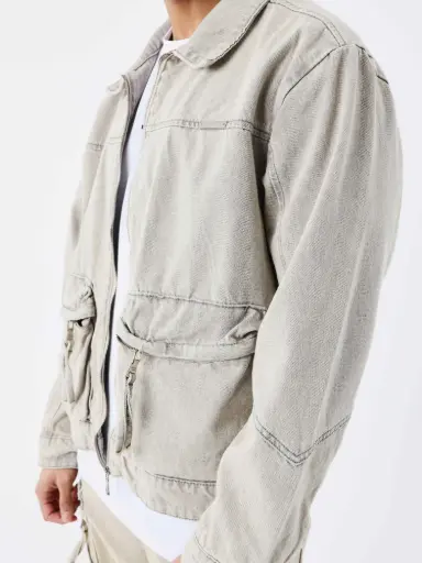 Veste en denim brute workwear