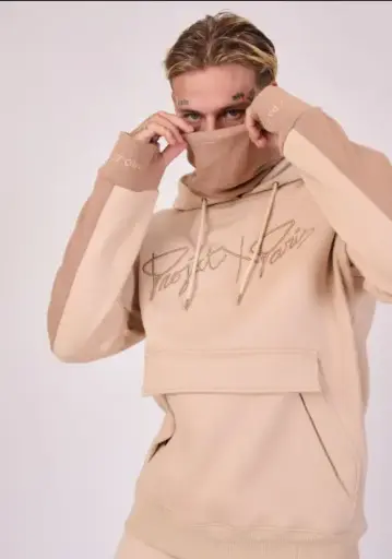 Hoodie à capuche Marron Neckwarmer