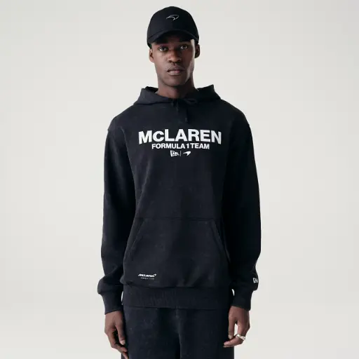Sweat à Capuche Oversize McLaren Racing Washed Pack Noir