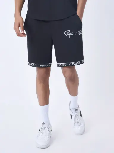 Short a bandes élastiques Noir - BK