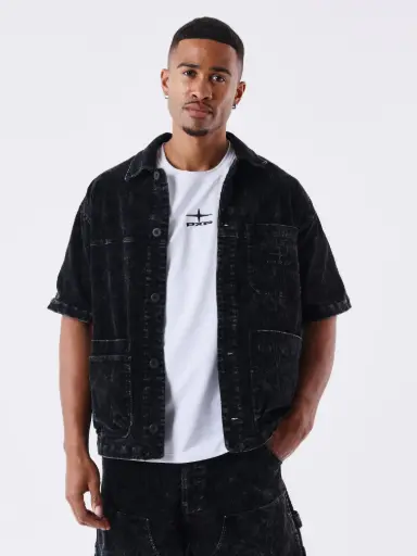 Chemise Velours côtelé Noir - BK