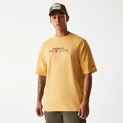 T-shirt Oversize New Era Vacation Graphic Beige