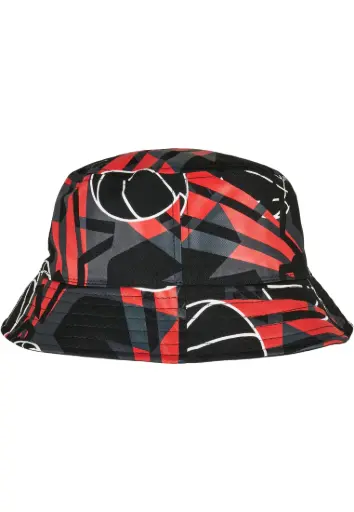 [ST254ROUGE] Bob Reversible Airball Bucket Hat Noir/rouge