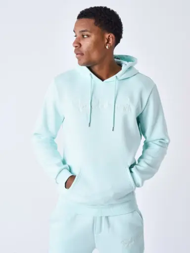 Sweat à Capuche Essentials Turquoise - MIOW