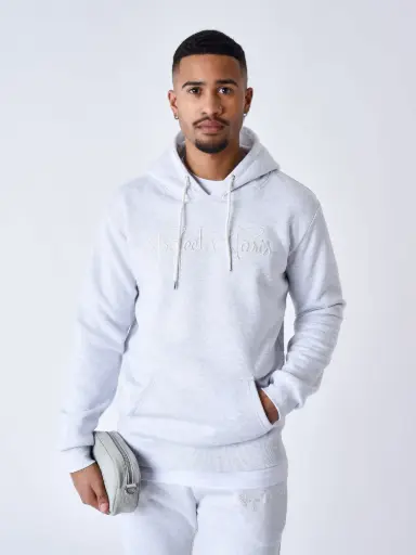 Sweat à Capuche Essentials Gris Chiné - GMOW